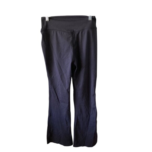 High Waisted Crossover Flare Yoga Leggings Black  Large NWT - Picture 3 of 6